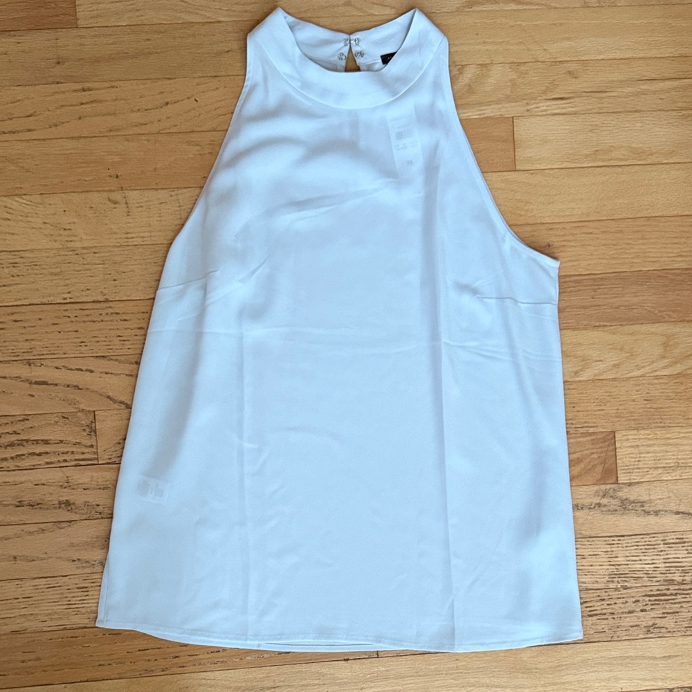 Ann Taylor Elegant Light Blue Sleeveless Top